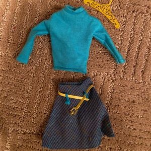 Vintage Mattel Barbie Francie hip knits set